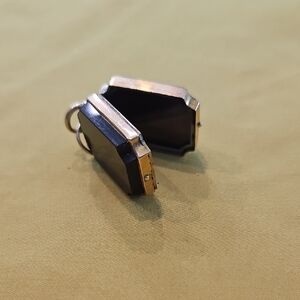 Vintage Art Deco Mourning Locket or Watch Fob